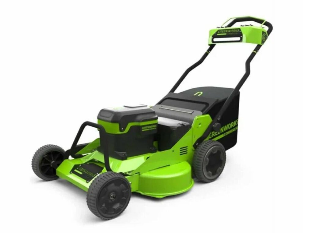 Газонокосилка аккумуляторная Greenworks 82V, 76 см. Обзор; плюсы и минусы
