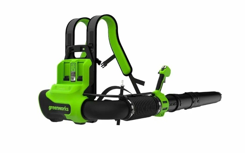 Воздуходувка аккумуляторная GREENWORKS 2408107, ранцевая. Обзор: плюсы и минусы